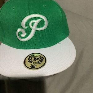 Phat Farm 7 3/4 Green And White Baseball Hat